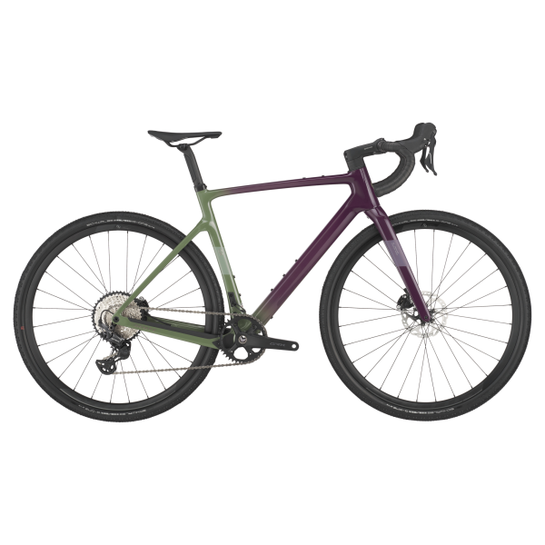 Scott Addict Gravel 40 - olivine green/blackberry purple - L