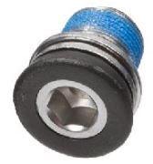 Samox, Schrauben, f&uuml;r Innenlager ISIS-type und Bosch, M15x1.0x13L, verchromt, MVSchraub