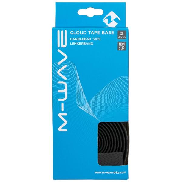 M-WAVE Cloud Tape Base Lenkerband, inkl. Lenkerstopfen, strukturierte Non-Slip-Oberfl&auml;che, 1 Set = 2 B&auml;nder, extra lang und breit: 200 x 3 cm
