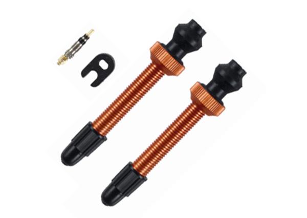Barbieri Tubelessventil Alu SV 45mm orange VE 2-St&uuml;ck
