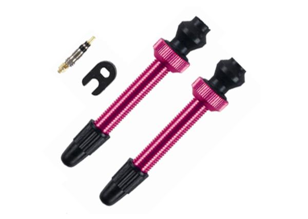 Barbieri Tubelessventil Alu SV 45mm pink VE 2-St&uuml;ck