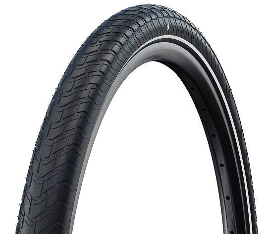 Schwalbe Bereifung MOTION BIG APPLE RaceGuard 18x2.0 50-355 B/B-SK+RT HS632 ADDIX GREEN 67EPI, Black+Reflex